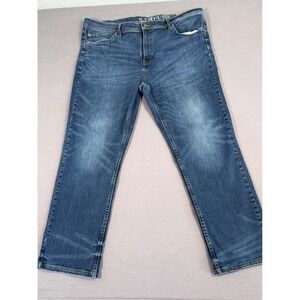 Devil Dog Jeans 40x32 Mens Slim Straight Leg Medium Wash Measures Preppy Casual